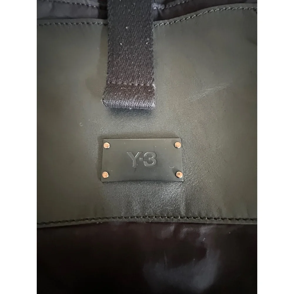 Y-3 Yohji Yamamoto Adidas Messenger Bag Black Nylon Leather Crossbody 15